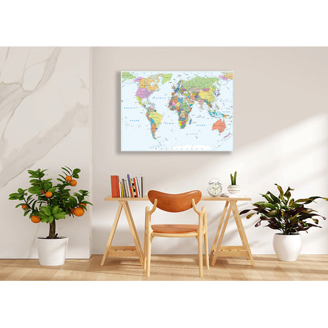 Canvas Wall Art - Map