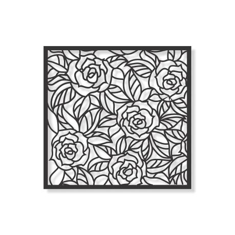 Aluminum Decorative Screen - Roses
