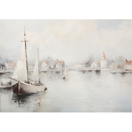 Wall Art Canvas - Boat on the lake
