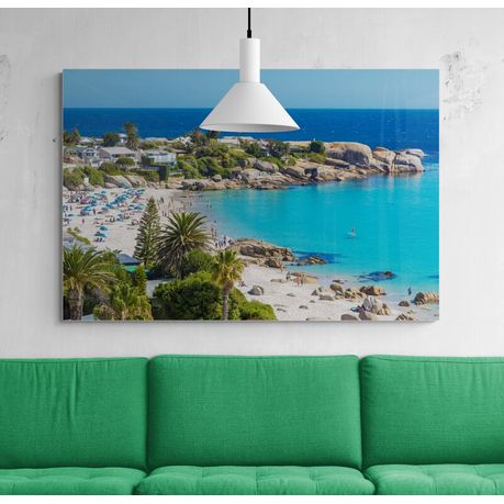 Canvas wall art - Beautiful day in Clifton beach in Cape town, South Africa