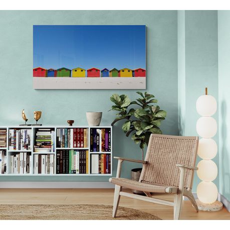 Canvas Wall Art - Muizenberg Beach Huts