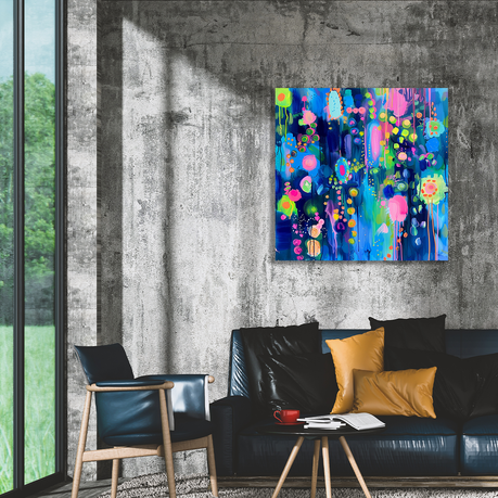 Wall Art Canvas - Abstract flowers