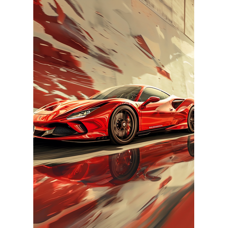 Wall Art Canvas - Fast Car
