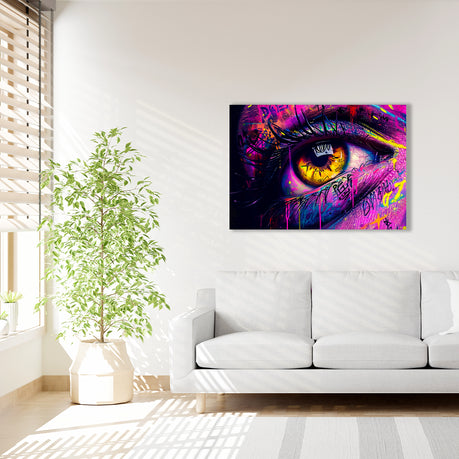 Wall Art Canvas - Eye Paint