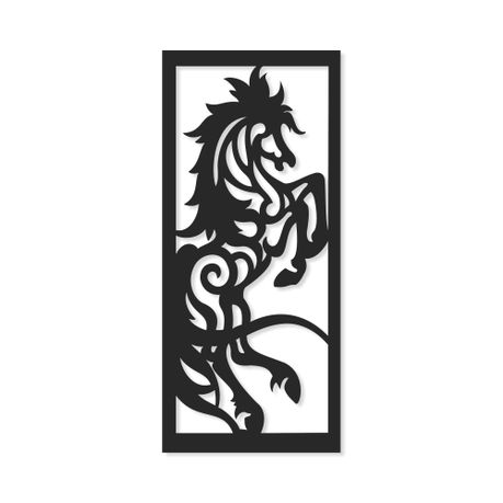 Aluminum Decorative Screen - Rearing Horse - 145 L x 63.4 W cm