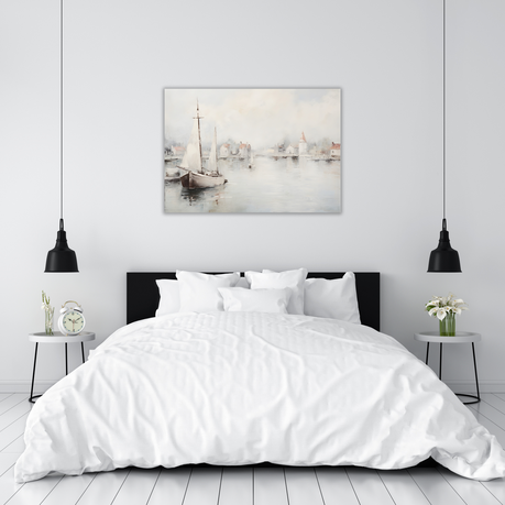 Wall Art Canvas - Boat on the lake