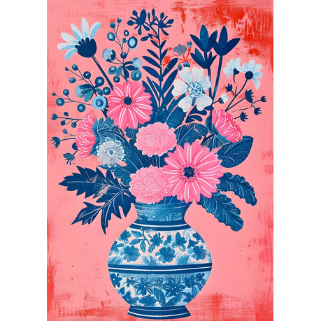 Wall Art Canvas - Vase and Flowers