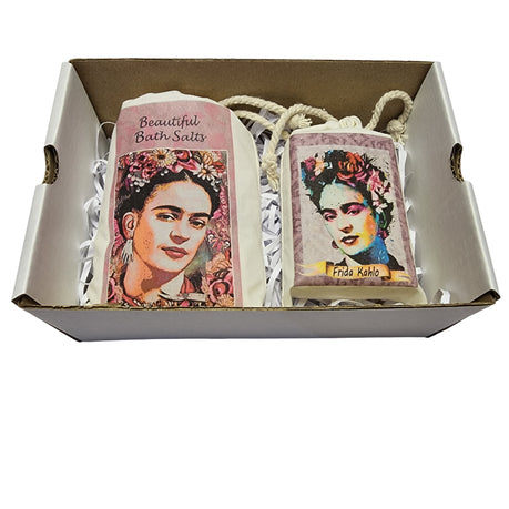 Frida Kahlo Bath Salt and Soap Set - Rose
