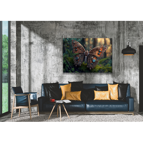 Wall Art Canvas - Steampunk Butterfly