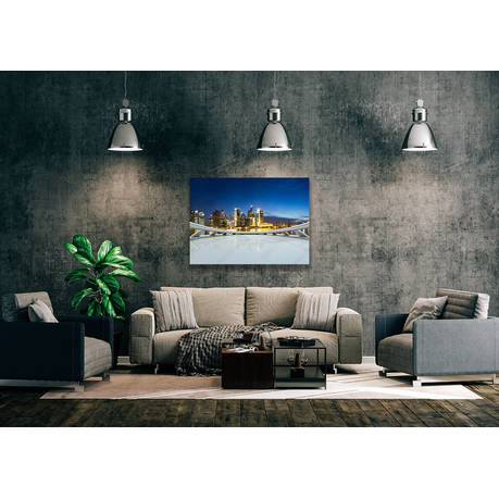 Wall Art Canvas - Empty Floor and Modern Cityscape