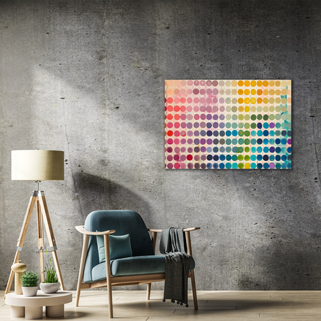 Wall Art Canvas - Abstract round colours