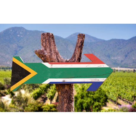 Canvas wall art - South Africa Flag