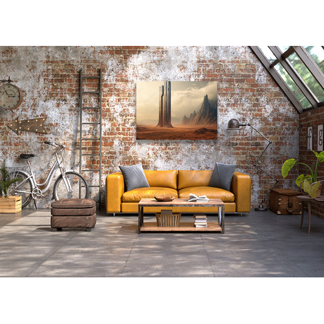 Wall Art Canvas - Hugh Science Fiction Monolith
