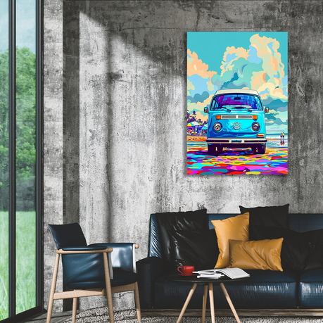 Wall Art Canvas - Popart Van Life