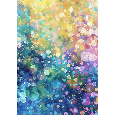 Wall Art Canvas - Bubble Colours