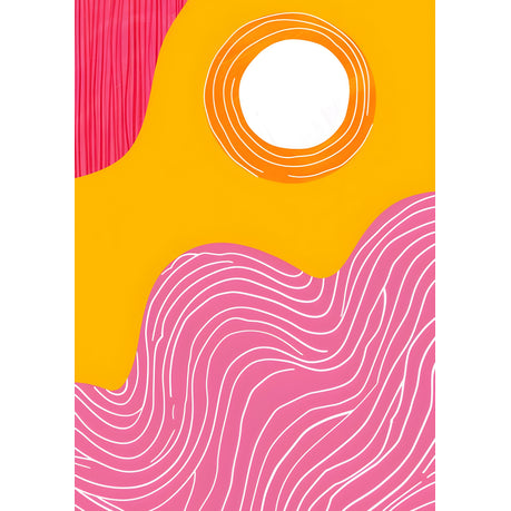 Wall Art Canvas - Abstract Sun