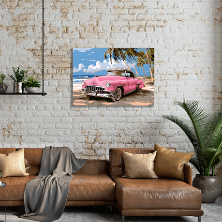 Wall Art Canvas - Pink Classic