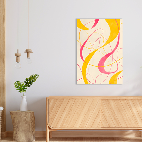 Wall Art Canvas - Abstract Ribbons