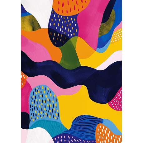 Wall Art Canvas - Abstract Rolling Landscape Vertical