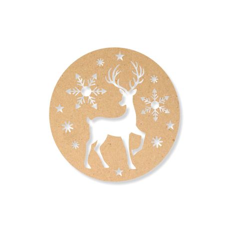 MDF Decorative Wall Art - Reindeer