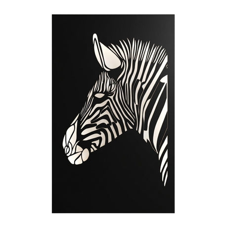 Aluminium Decorative Screen - Zebra Side View