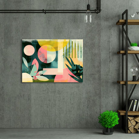 Wall Art Canvas - Abstract Plants