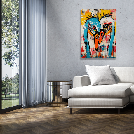Wall Art Canvas - Swans
