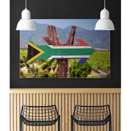 Canvas wall art - South Africa Flag