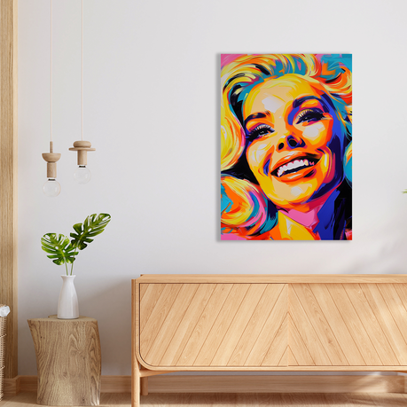 Wall Art Canvas - Popart Blonde Bombshell