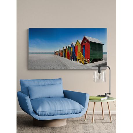Canvas wall art - Bathing cabins
