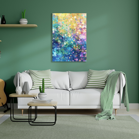 Wall Art Canvas - Bubble Colours