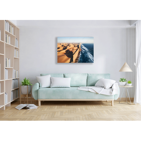 Wall Art Canvas - Where Namib desert and the Atlantic Ocean meets