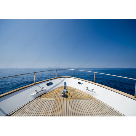 Wall Art Canvas - Wide angle shot of front of yacht