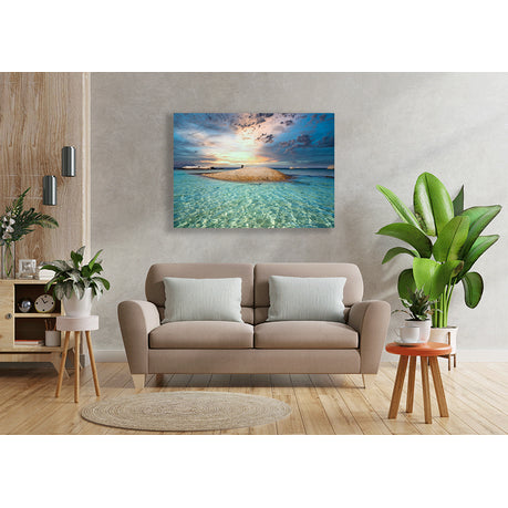 Canvas Wall Art - Striking Scene Of Cape Penguins