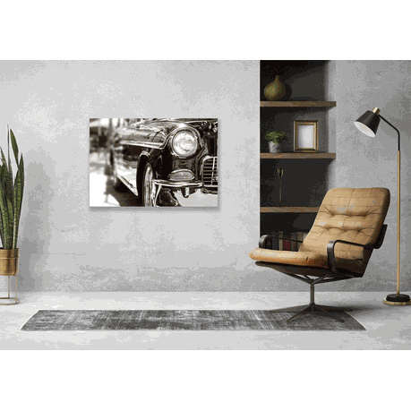 Wall Art Canvas - Classic Car Front Bumper