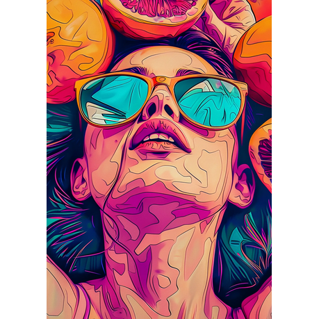 Wall Art Canvas - Popart Shades of Summer