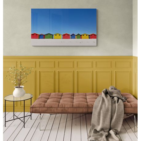 Canvas Wall Art - Muizenberg Beach Huts