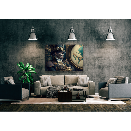 Wall Art Canvas - Steampunk Woman Portrait