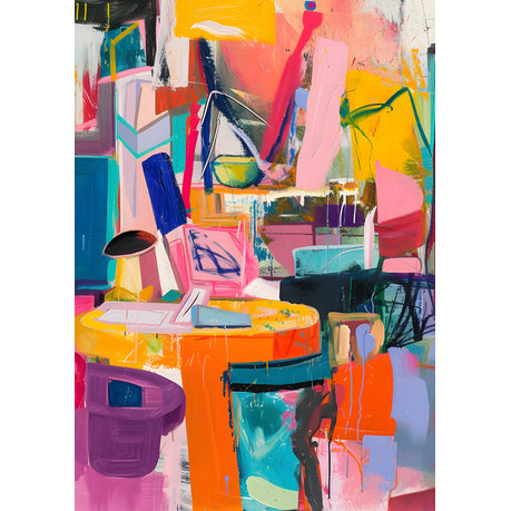 Wall Art Canvas - Abstract Restaurant