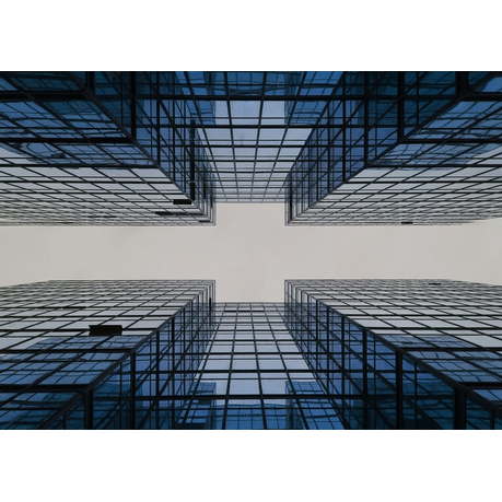 Wall Art Canvas - Building Business City Constuction Geometry
