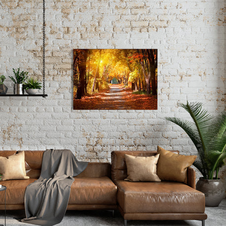 Wall Art Canvas - Pathway into Autumn