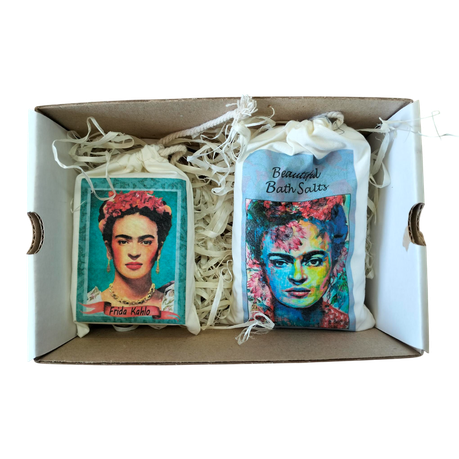 Frida Kahlo Bath Salt and Soap Set - Lavender
