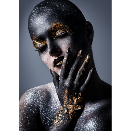 Wall Art Canvas - Gold and Black