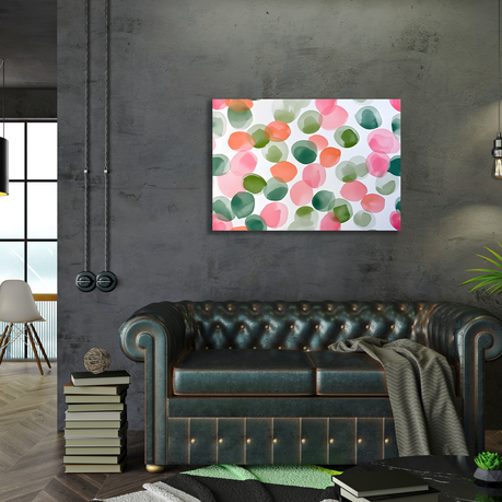 Wall Art Canvas - Abstract Leaves Horizontal