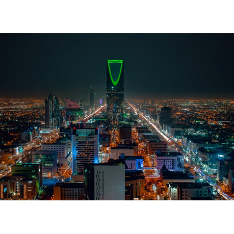 Wall Art Canvas - Saudi Arabia Riyadh landscape at night