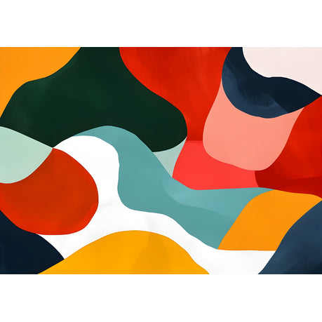 Wall Art Canvas - Abstract Rolling Landscape Horizontal