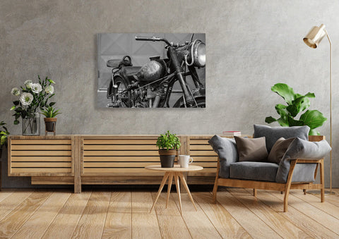 Wall Art Canvas - Vintage Motorcycle