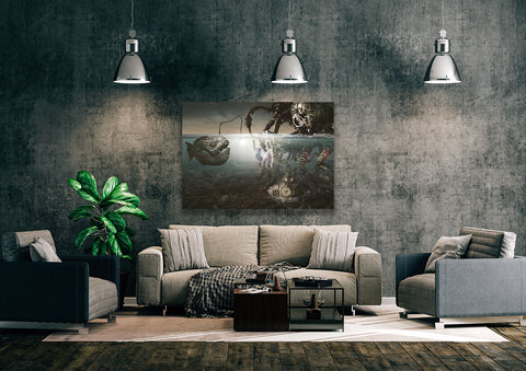 Wall Art Canvas - Steampunk Nautilus