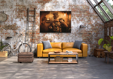 Wall Art Canvas - Steampunk Gentleman Portrait