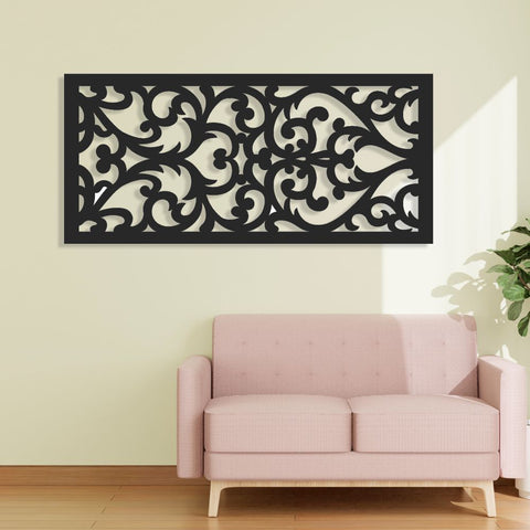 Aluminum Decorative Screen - Vines - 145 L x 64.3 W cm